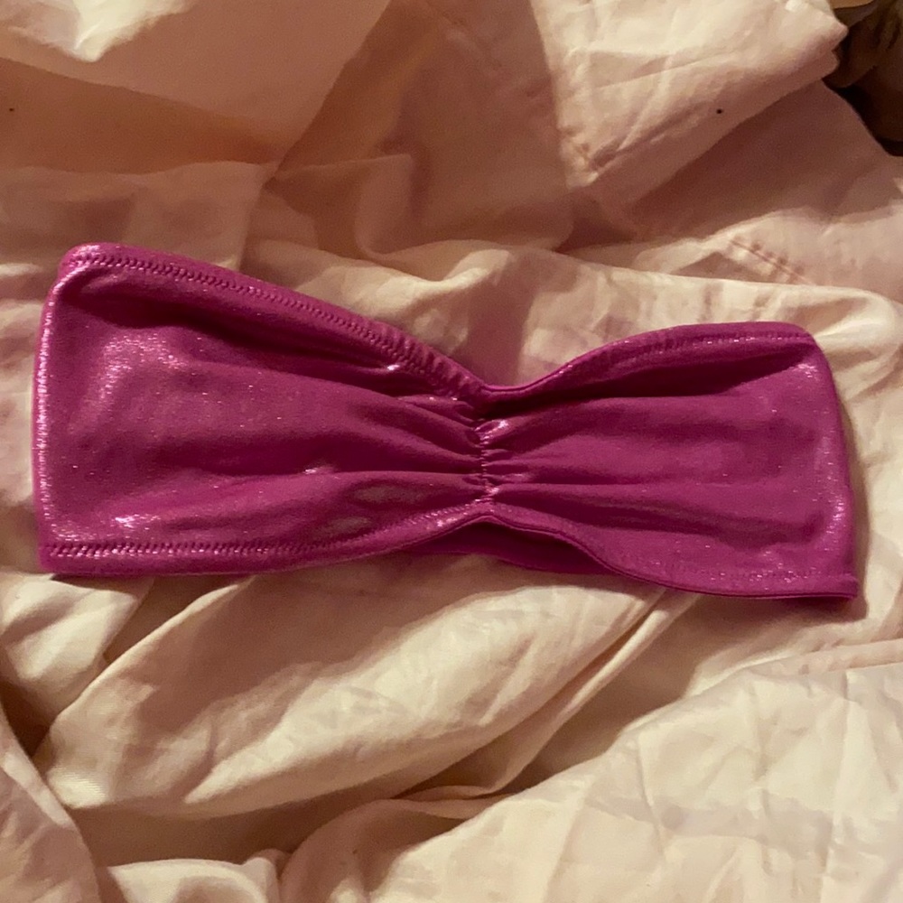 VS metallic irradesent sparkly purple bandeau